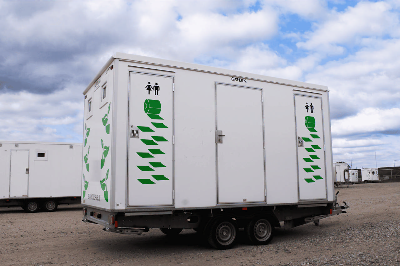 Vacuum toiletvogn med 4 toiletter