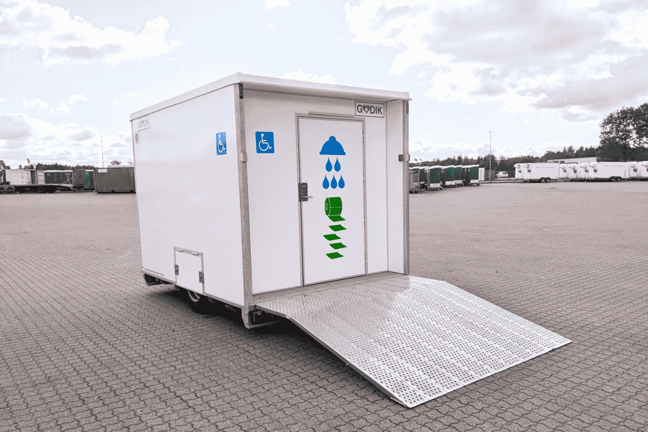 Vacuum Handicap toiletvogn m. bad