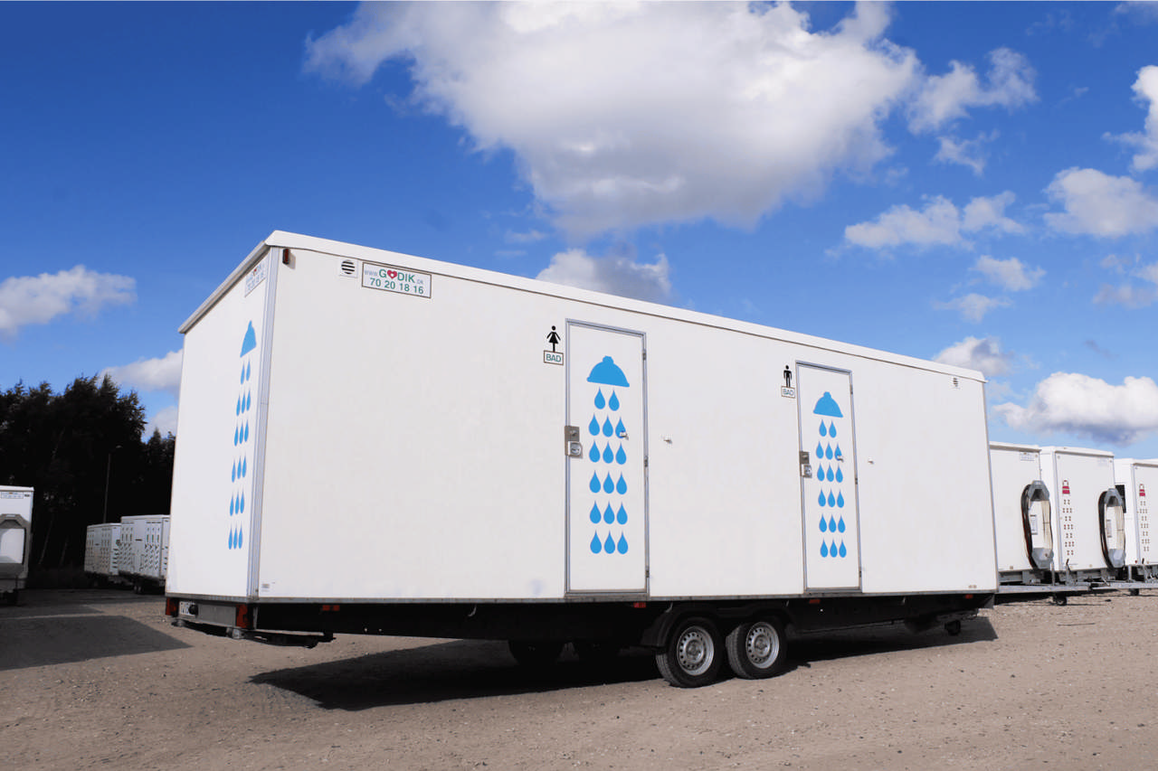 Badevogn til 8 personer m. gasvandvarmer