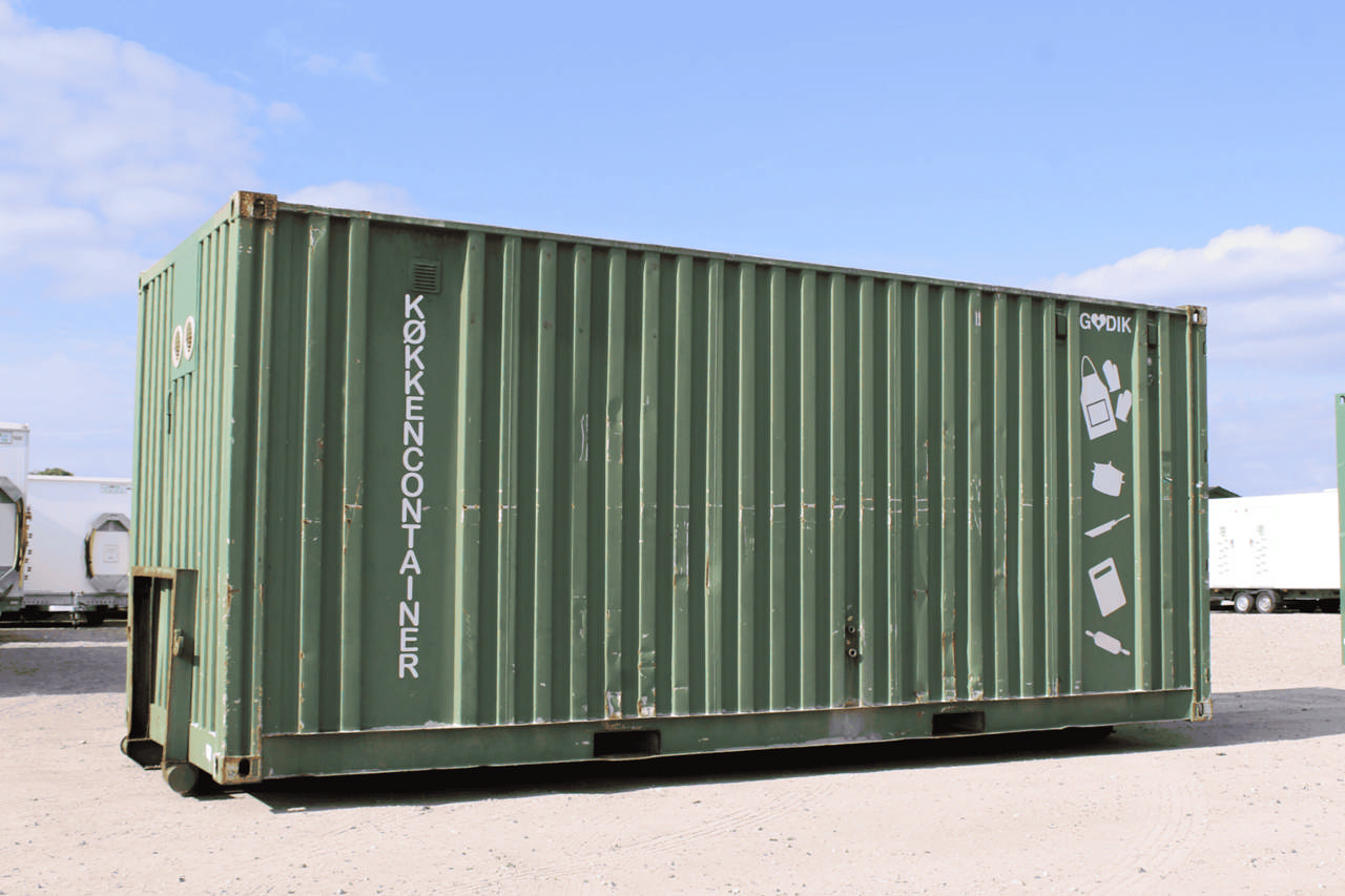 Køkkencontainer m/køl og frys