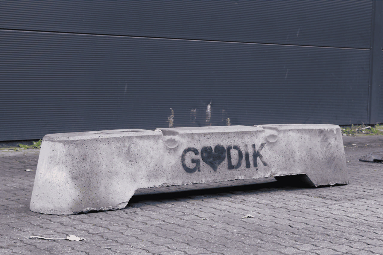 Afspærrings betonklods