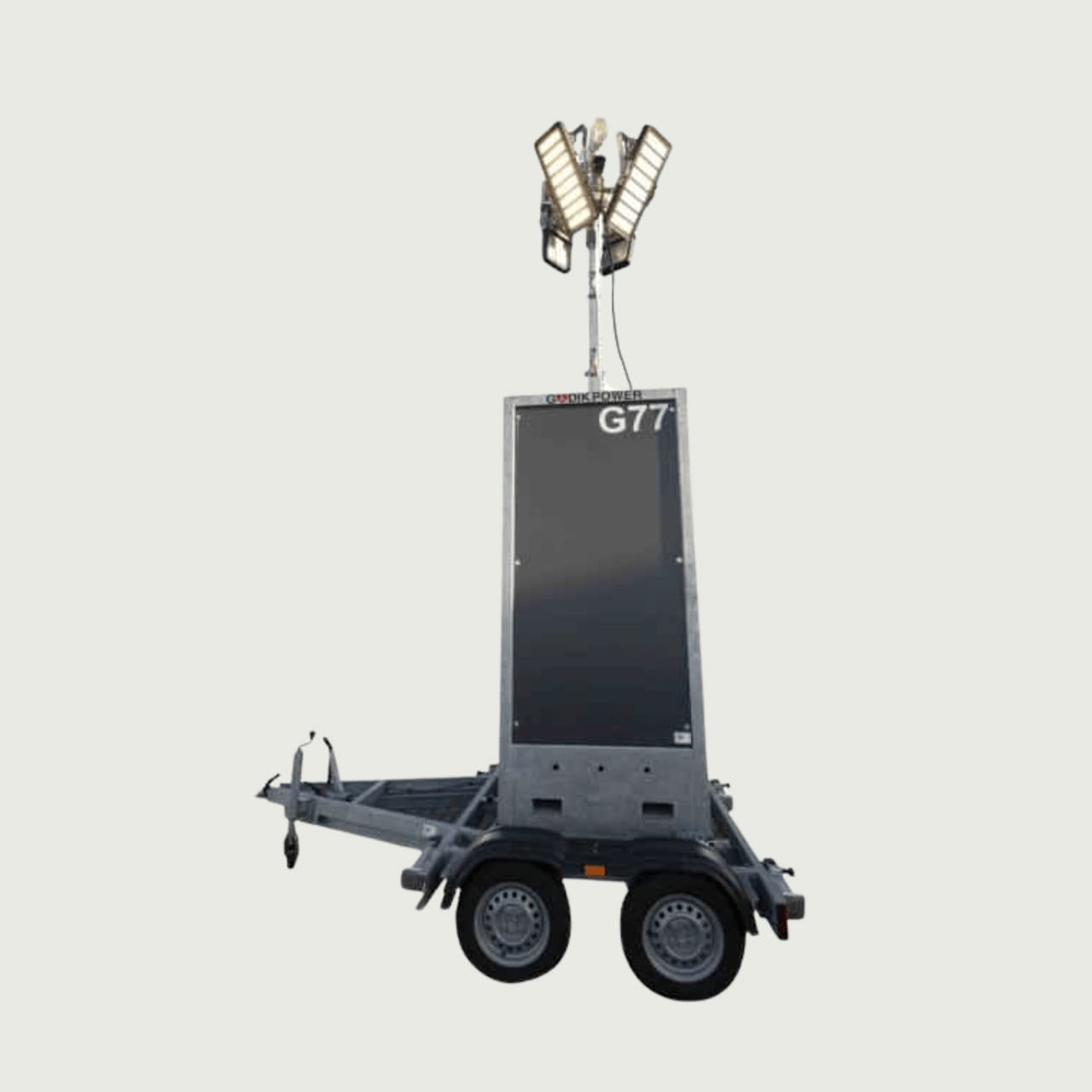 Trailer for overvågning/lystårn